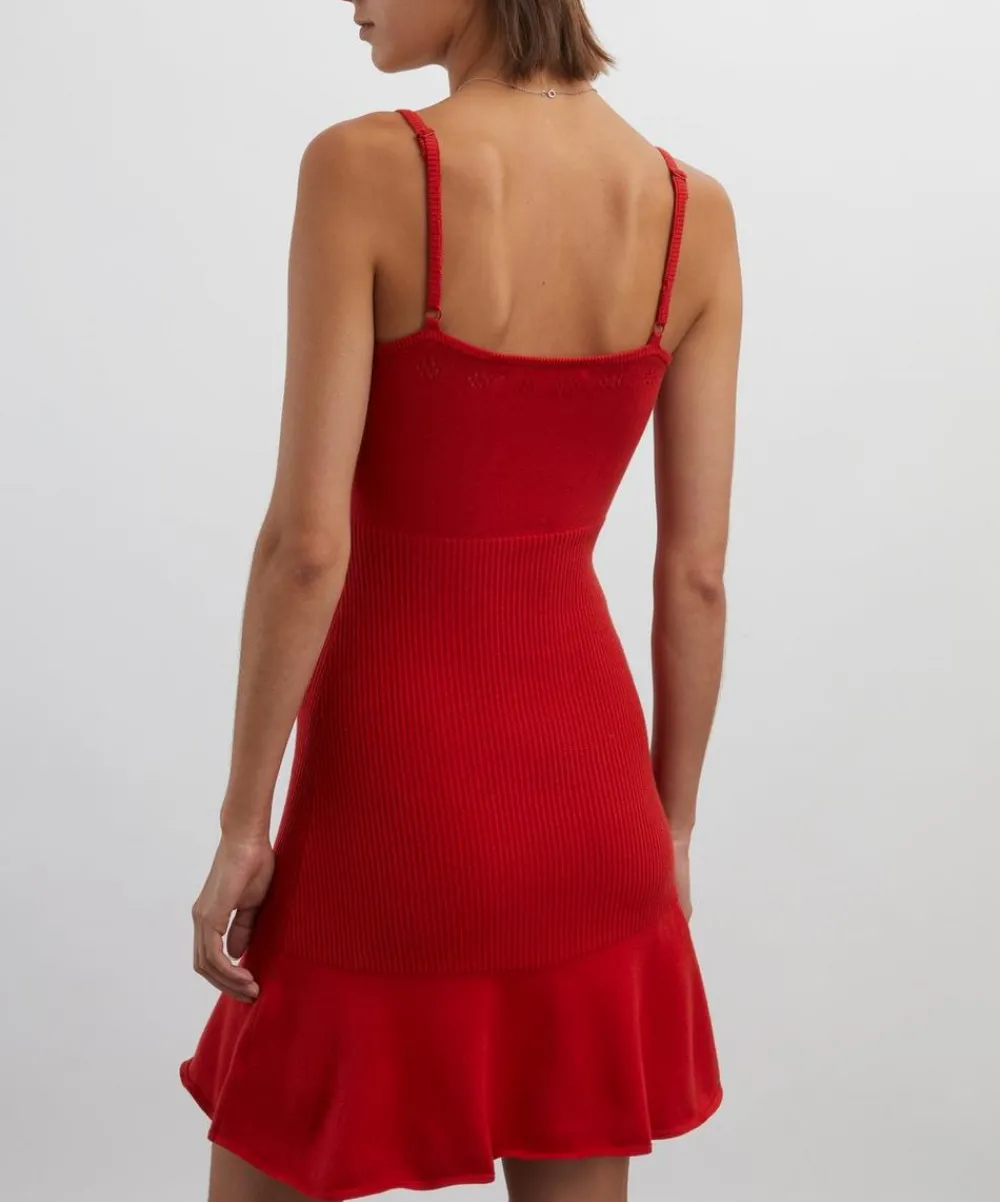 Peachy Den Dresses^Marie Knit Jam Mini Dress