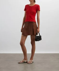 Peachy Den Tops^Marie Knit Jam Polo Top