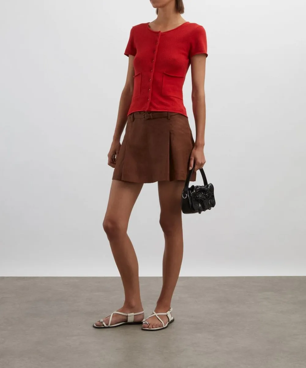 Peachy Den Tops^Marie Knit Jam Polo Top
