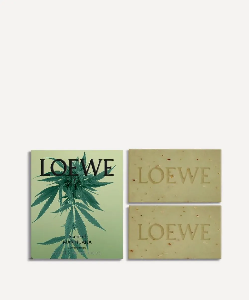 Loewe Bathroom|Bath & Body Wash^Marihuana Small Bar Soap Duo