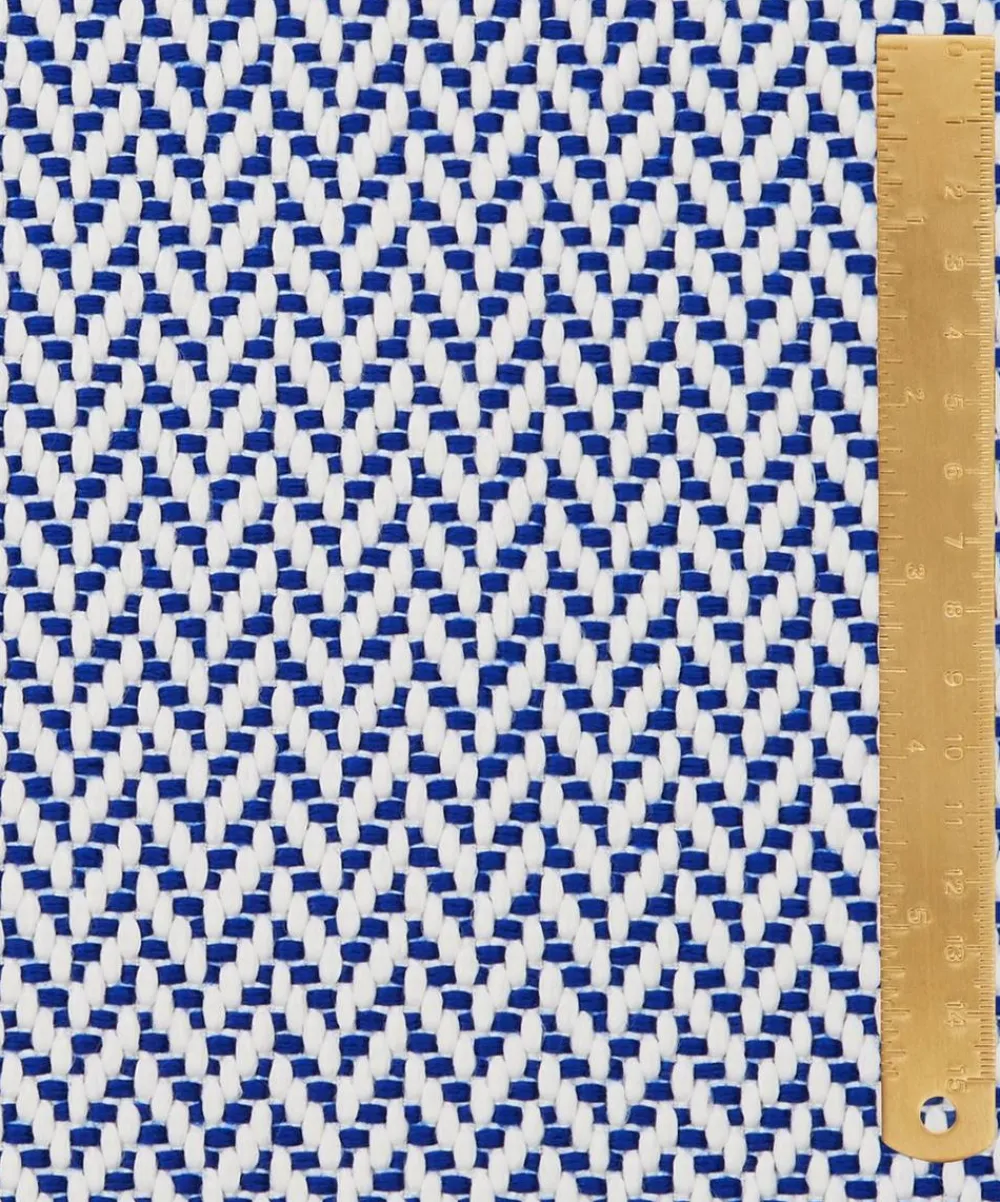 Liberty Interiors Furnishing Fabrics^Marquee Painswick Weave in Lapis – Outdoor