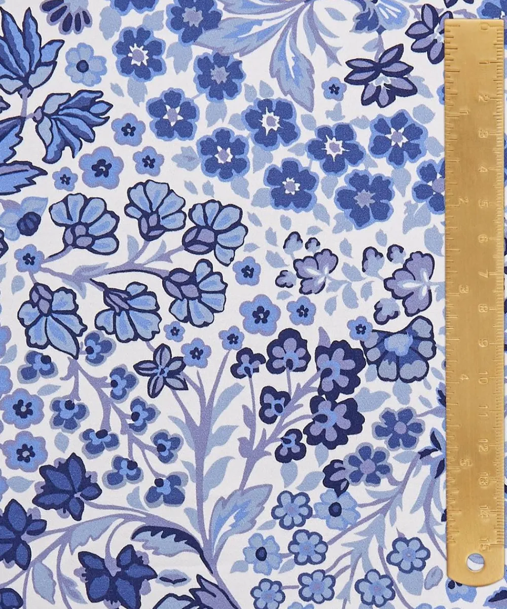 Liberty Interiors Furnishing Fabrics^Marquess Garden Chesham Sateen in Lapis