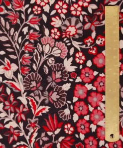 Liberty Interiors Furnishing Fabrics^Marquess Garden Cotton Velvet in Lacquer