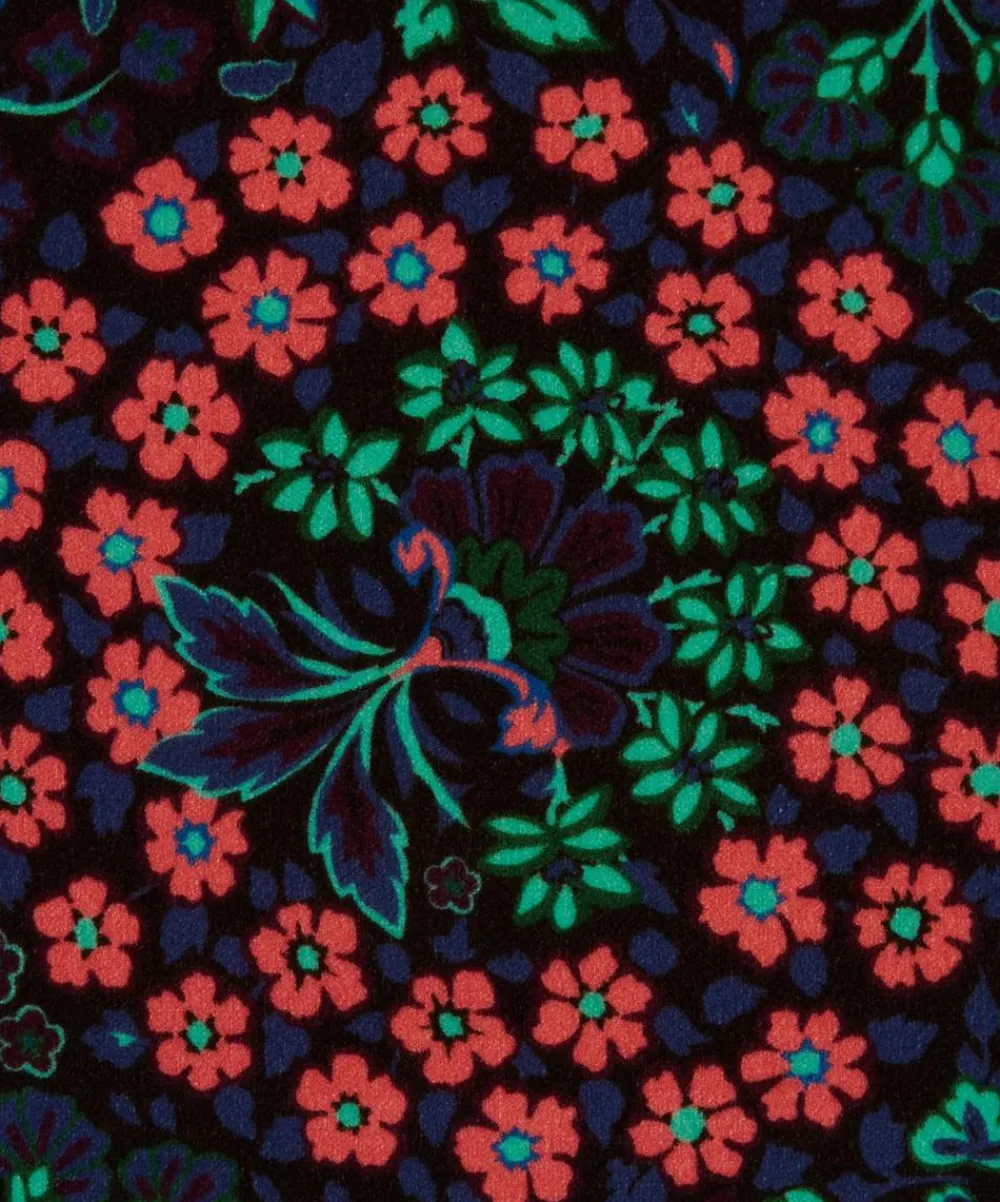 Liberty Interiors Furnishing Fabrics^Marquess Garden Cotton Velvet in Jade