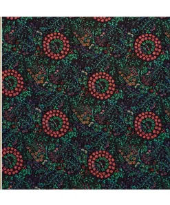 Liberty Interiors Furnishing Fabrics^Marquess Garden Cotton Velvet in Jade