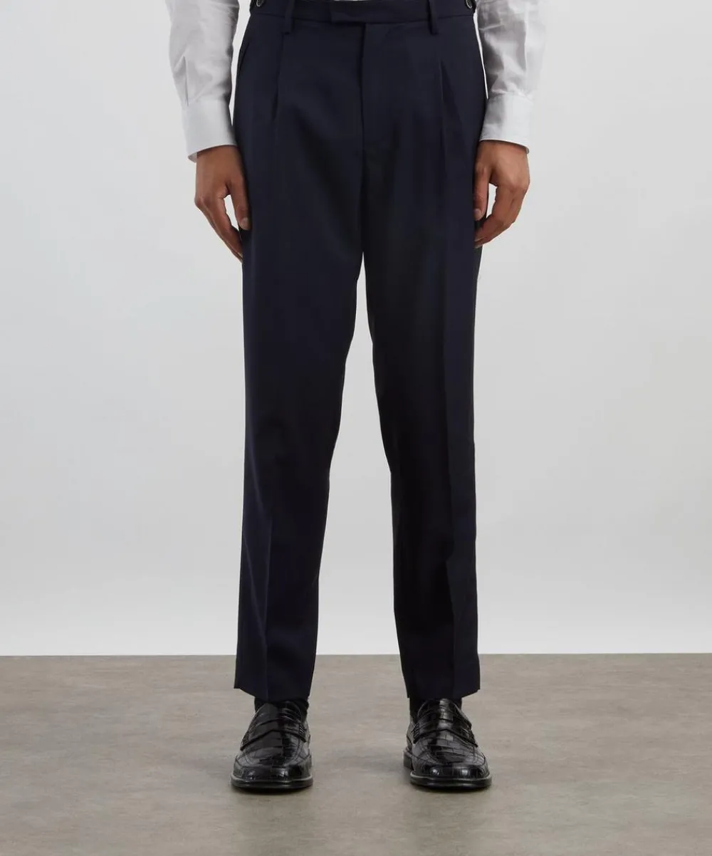 Barena Trousers^Masco Single-Pleat Tropical Wool Trousers