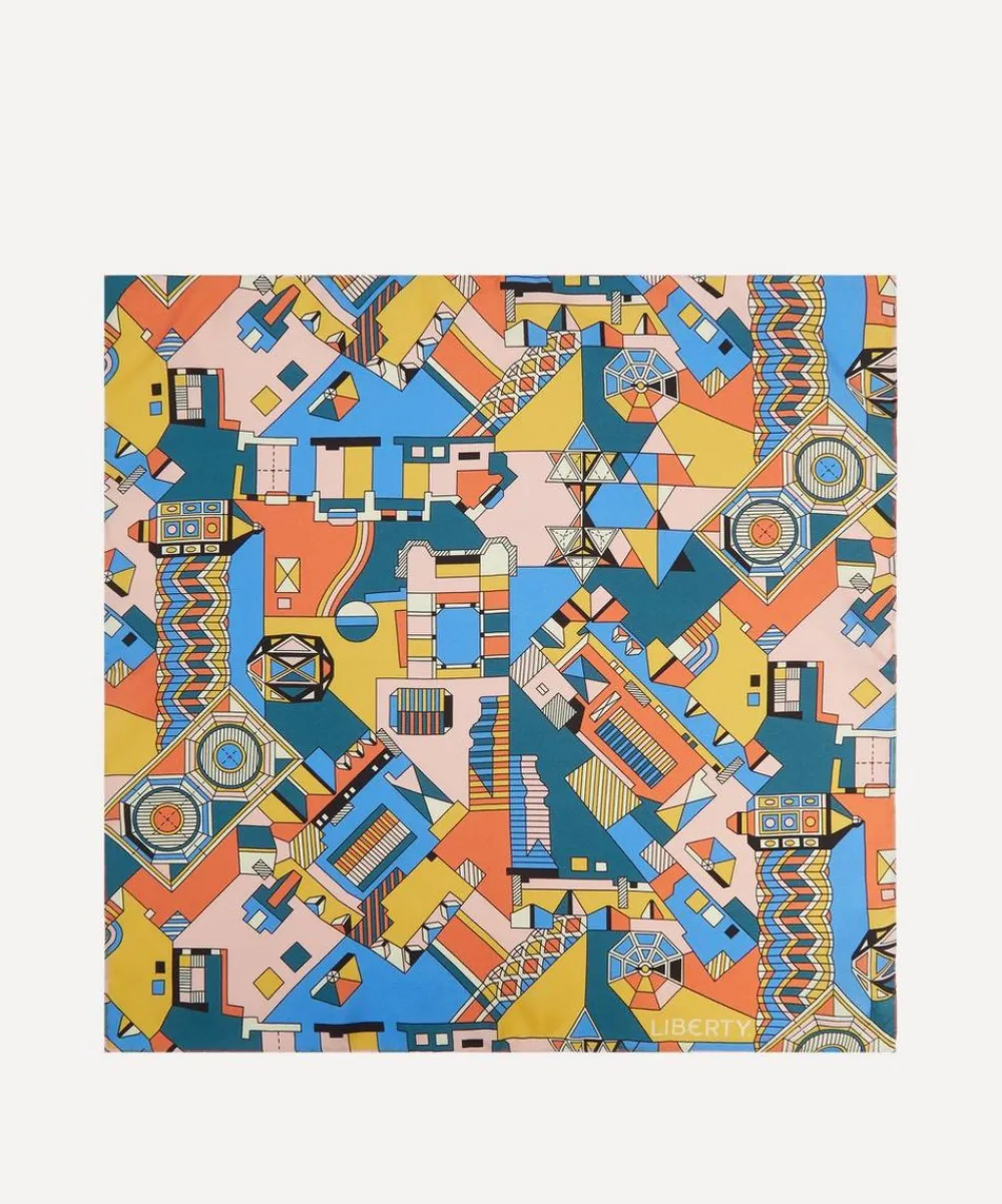 Liberty Pocket Squares^Master Plan Silk Pocket Square