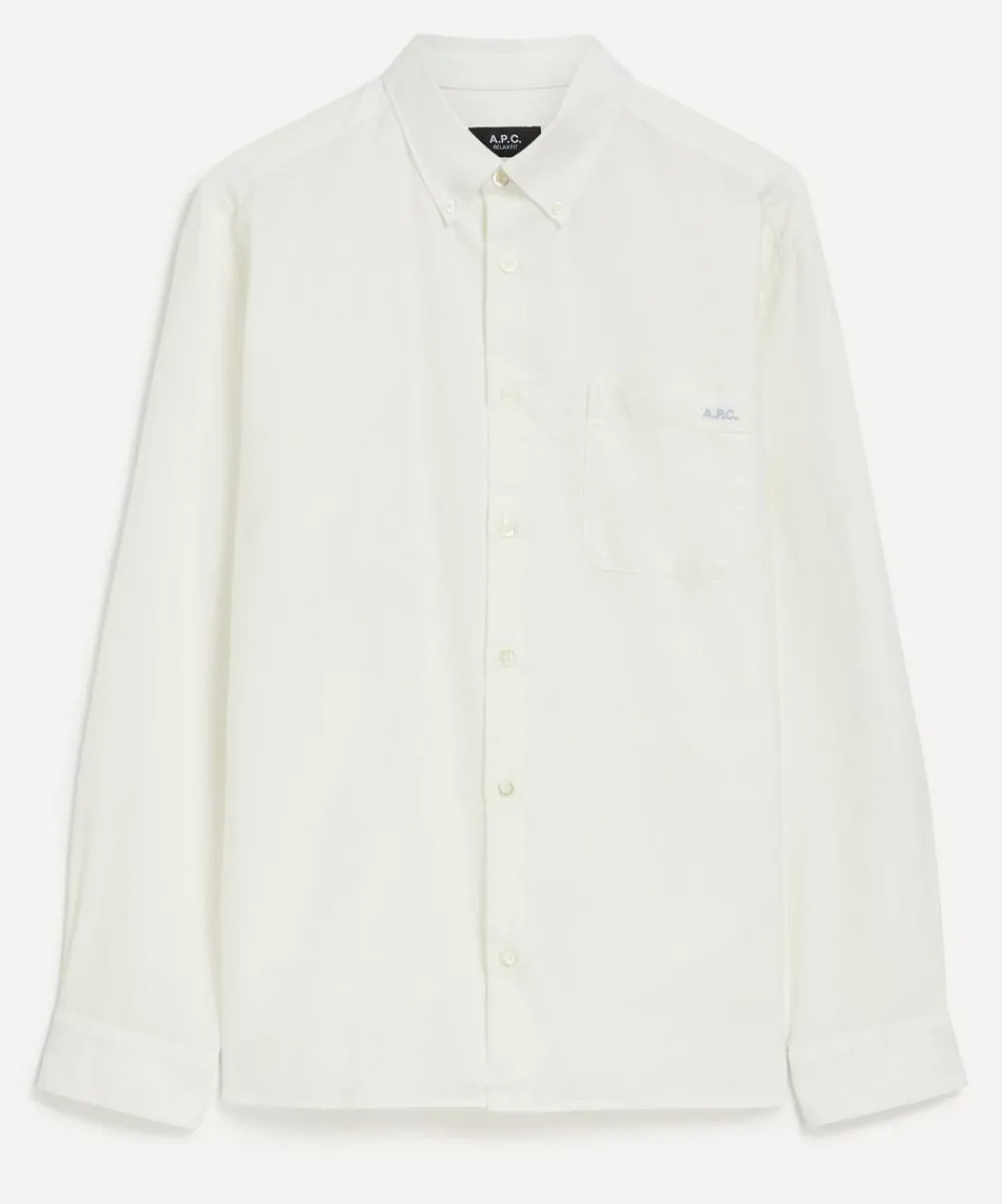 A.P.C. Shirts^Mateo Logo Cotton Shirt