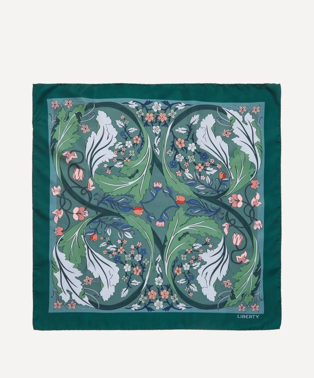 Liberty Scarves^May’s Garden 70x70 Silk Scarf