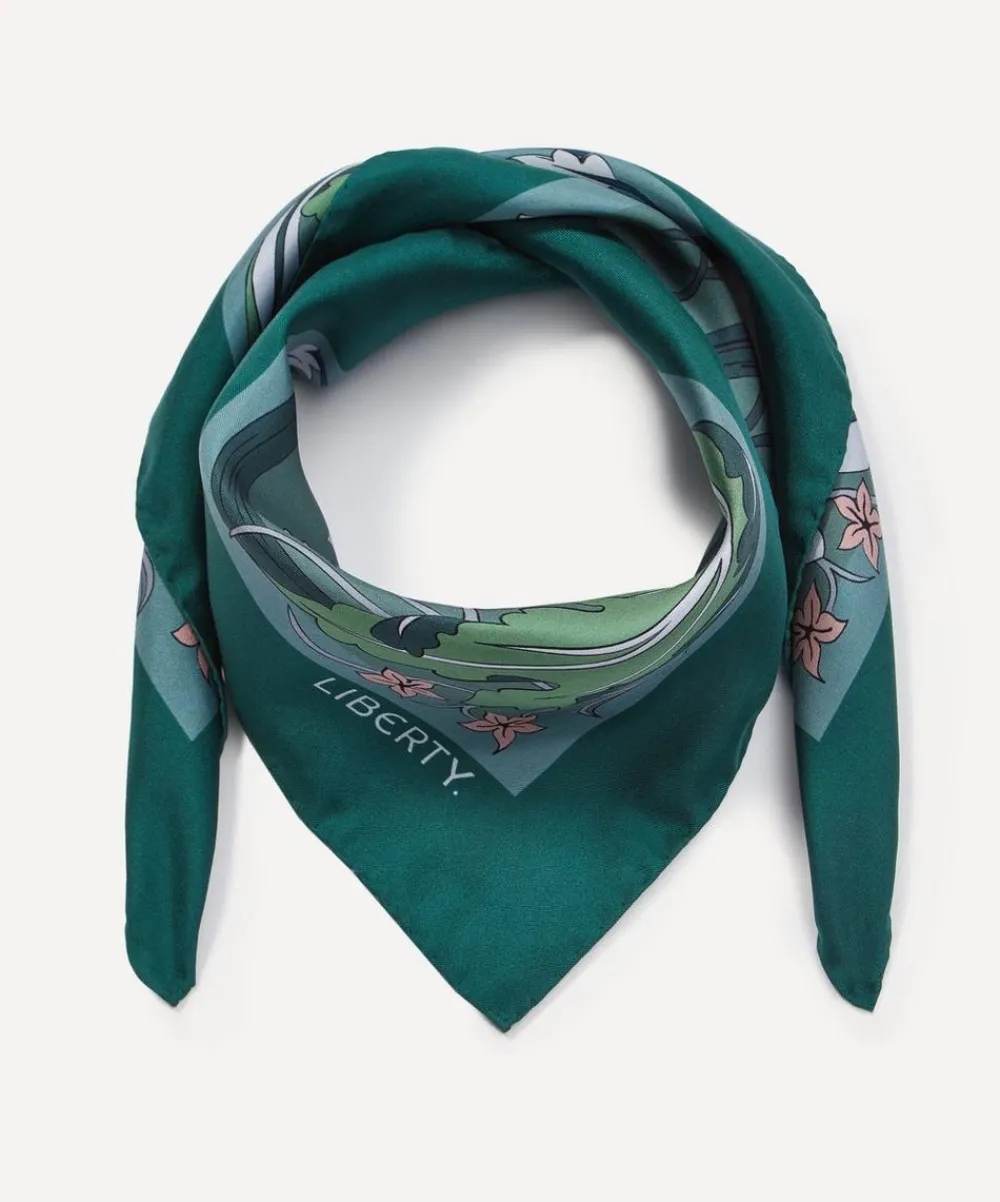 Liberty Scarves^May’s Garden 70x70 Silk Scarf