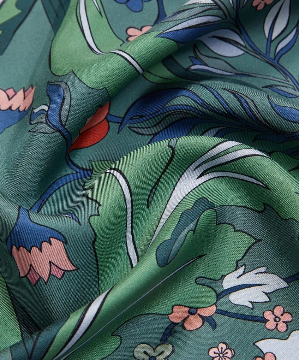 Liberty Scarves^May’s Garden 70x70 Silk Scarf