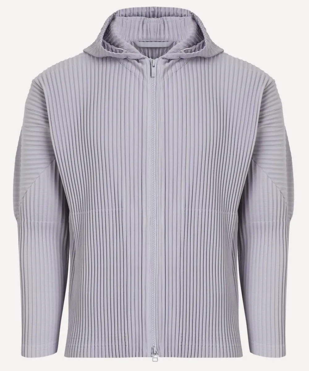HOMME PLISSÉ ISSEY MIYAKE Coats & Jackets^MC JUNE Cloud Grey Pleated Hoodie