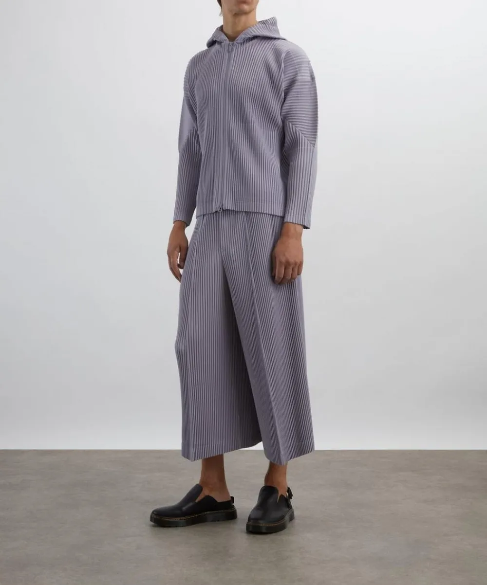 HOMME PLISSÉ ISSEY MIYAKE Coats & Jackets^MC JUNE Cloud Grey Pleated Hoodie