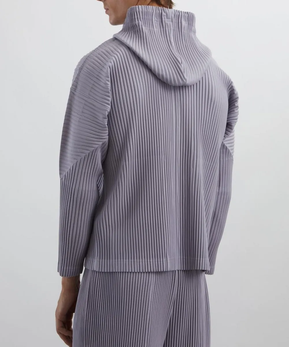 HOMME PLISSÉ ISSEY MIYAKE Coats & Jackets^MC JUNE Cloud Grey Pleated Hoodie