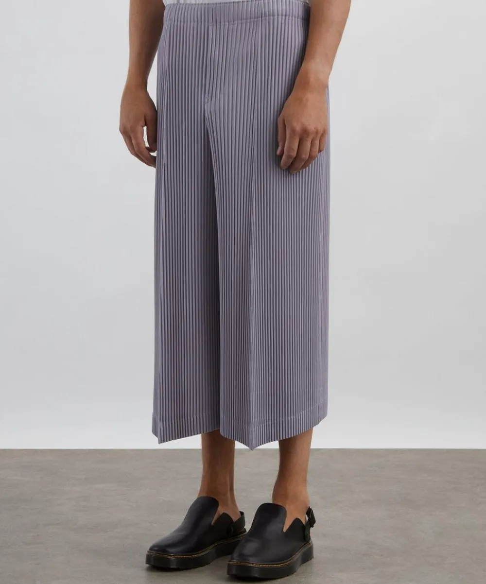 HOMME PLISSÉ ISSEY MIYAKE Shorts^MC JUNE Cloud Grey Pleated Shorts
