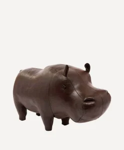 Omersa Footstools & Furniture^Medium Leather Hippopotamus