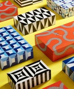 Jonathan Adler Storage|Living Room^Medium Op Art Lacquer Box