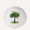 Astier de Villatte Tableware^Medium Palm Tree Plate