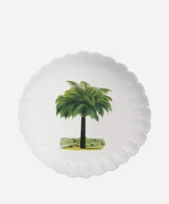 Astier de Villatte Tableware^Medium Palm Tree Plate