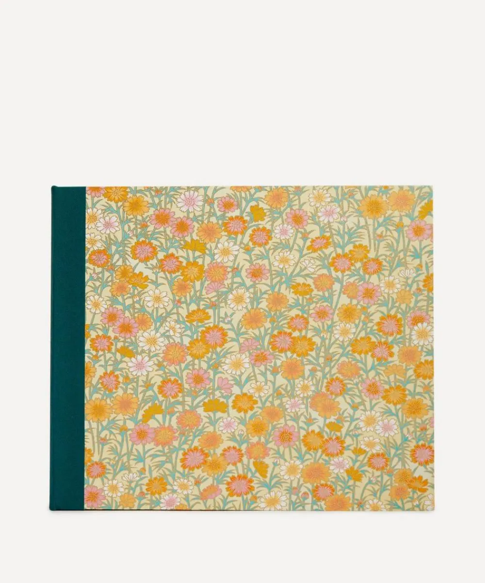 Esmie Stationery And Games^Medium Peach Orange Daisies Landscape Album