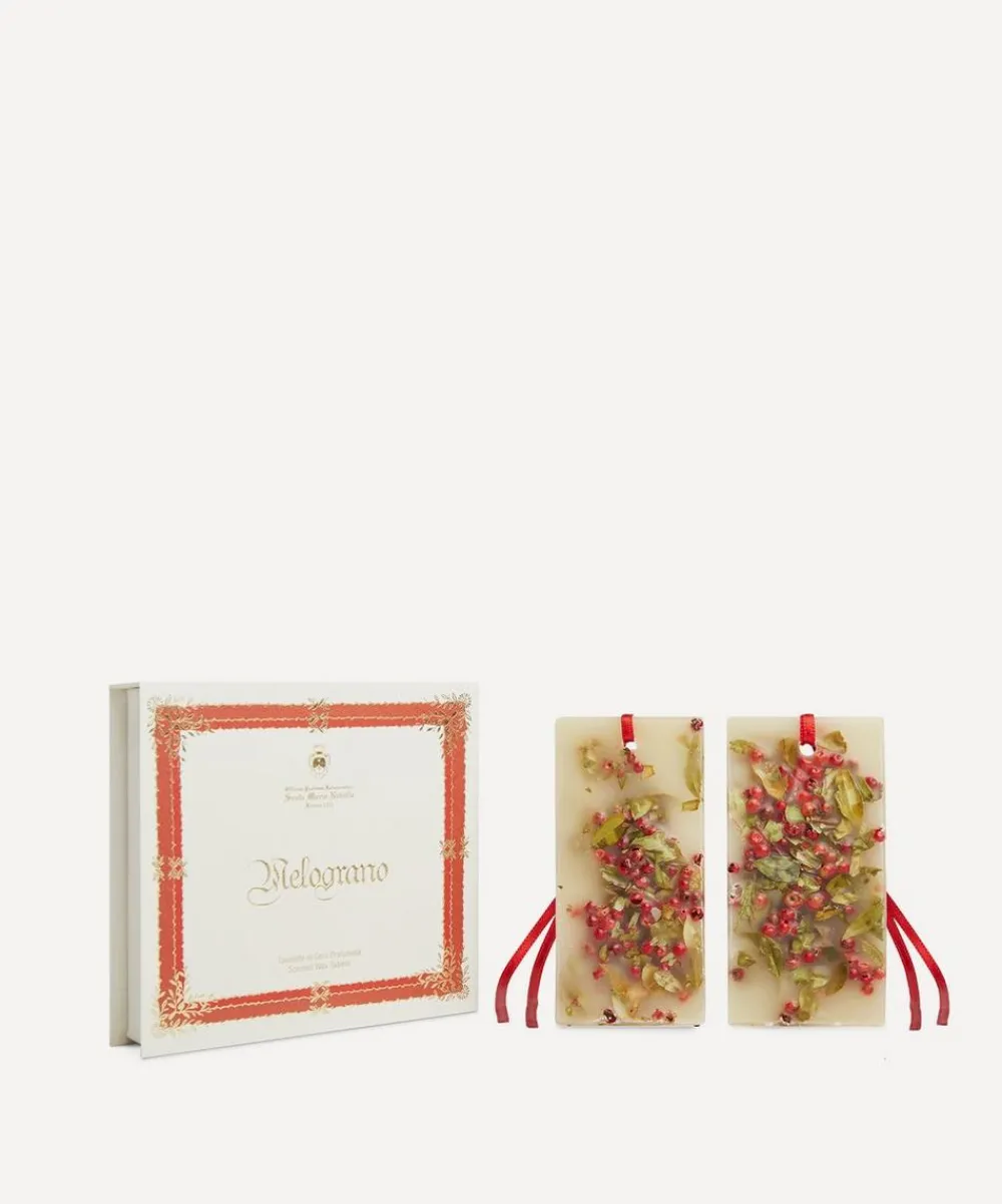 Officina Profumo-Farmaceutica di Santa Maria Novella Candles & Candle Holders^Melograno Scented Wax Tablets Set of 2