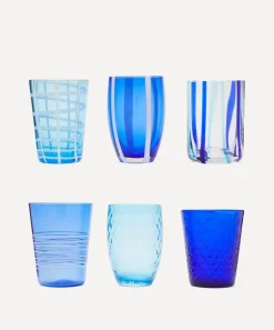 Zafferano Glass & Drinksware^Melting Pot Assorted Glasses Set of 6