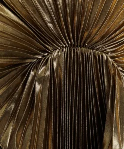 Georgia Hardinge Dresses^Metallic Gold Torrent Pleated Dress