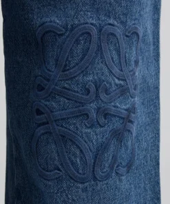 Loewe Jeans^Mid-Blue Anagram-Embroidered Baggy Jeans