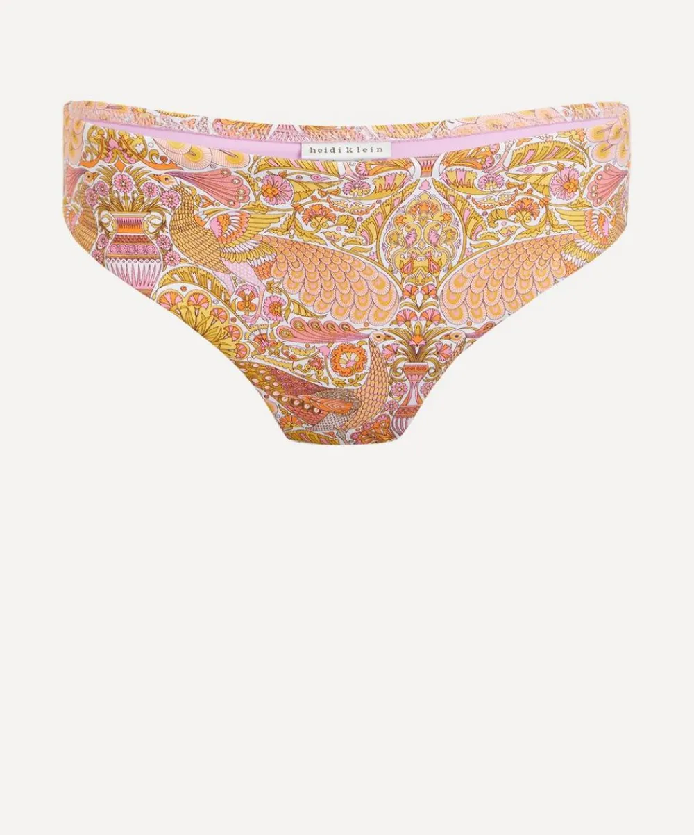 Heidi Klein Swimwear^Mid-Rise Bottoms in Liberty Fabrics’ Oscar’s Palace