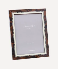 Addison Ross Ornaments^Miki Mahogany Marquetry 8x10 Photo Frame