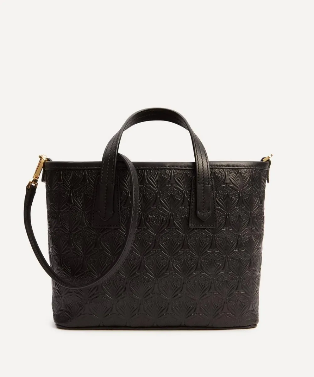 Liberty Bags^Mini Marlborough Cross-Body Tote Bag in Embossed Leather