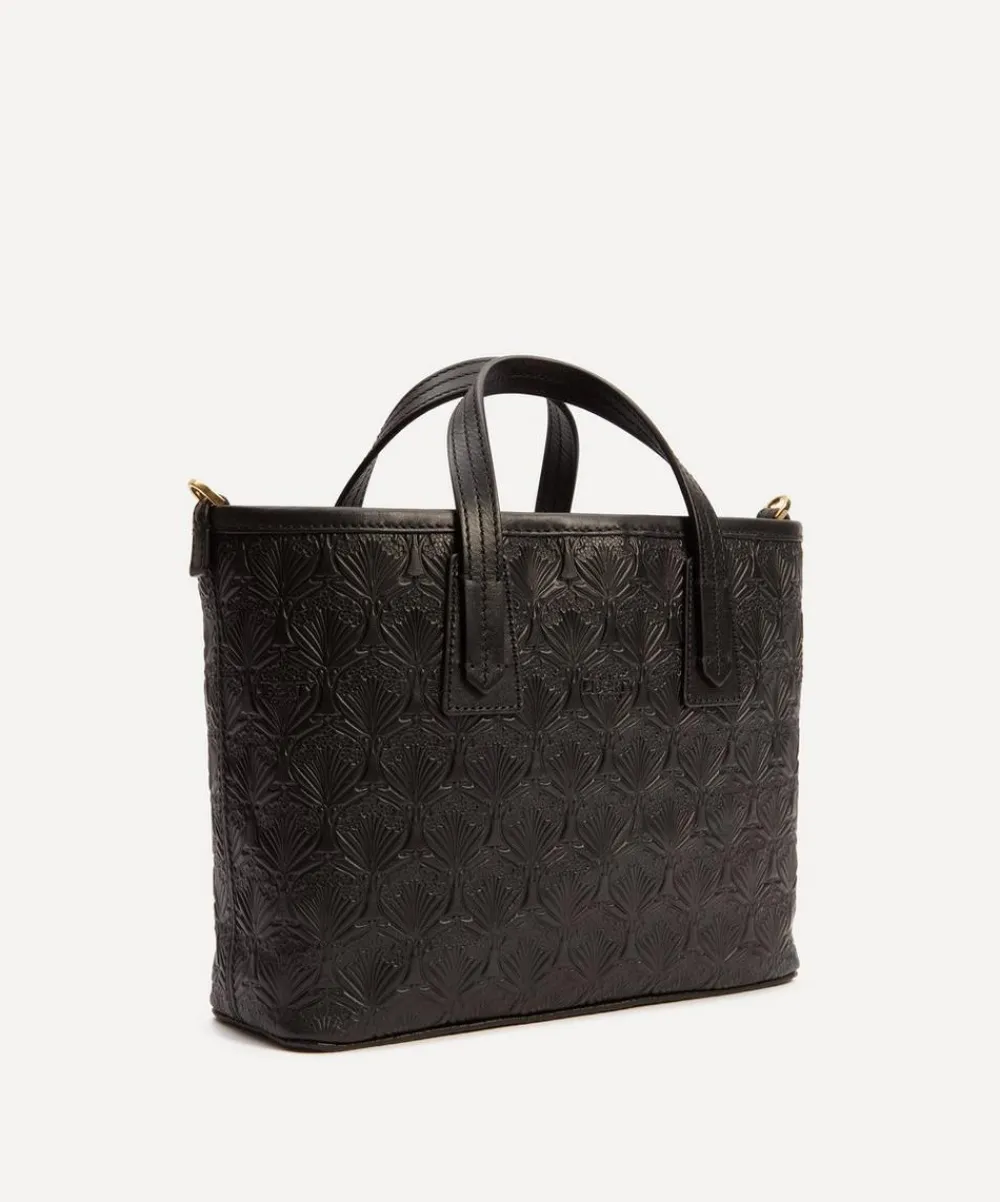 Liberty Bags^Mini Marlborough Cross-Body Tote Bag in Embossed Leather