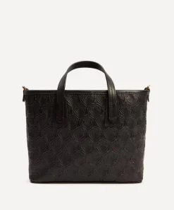 Liberty Bags^Mini Marlborough Cross-Body Tote Bag in Embossed Leather