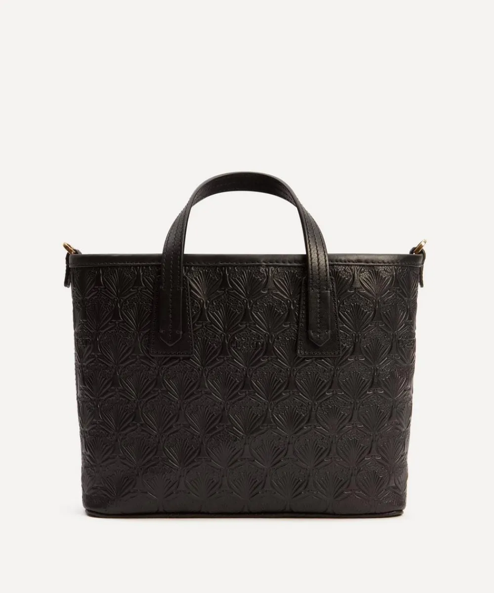 Liberty Bags^Mini Marlborough Cross-Body Tote Bag in Embossed Leather