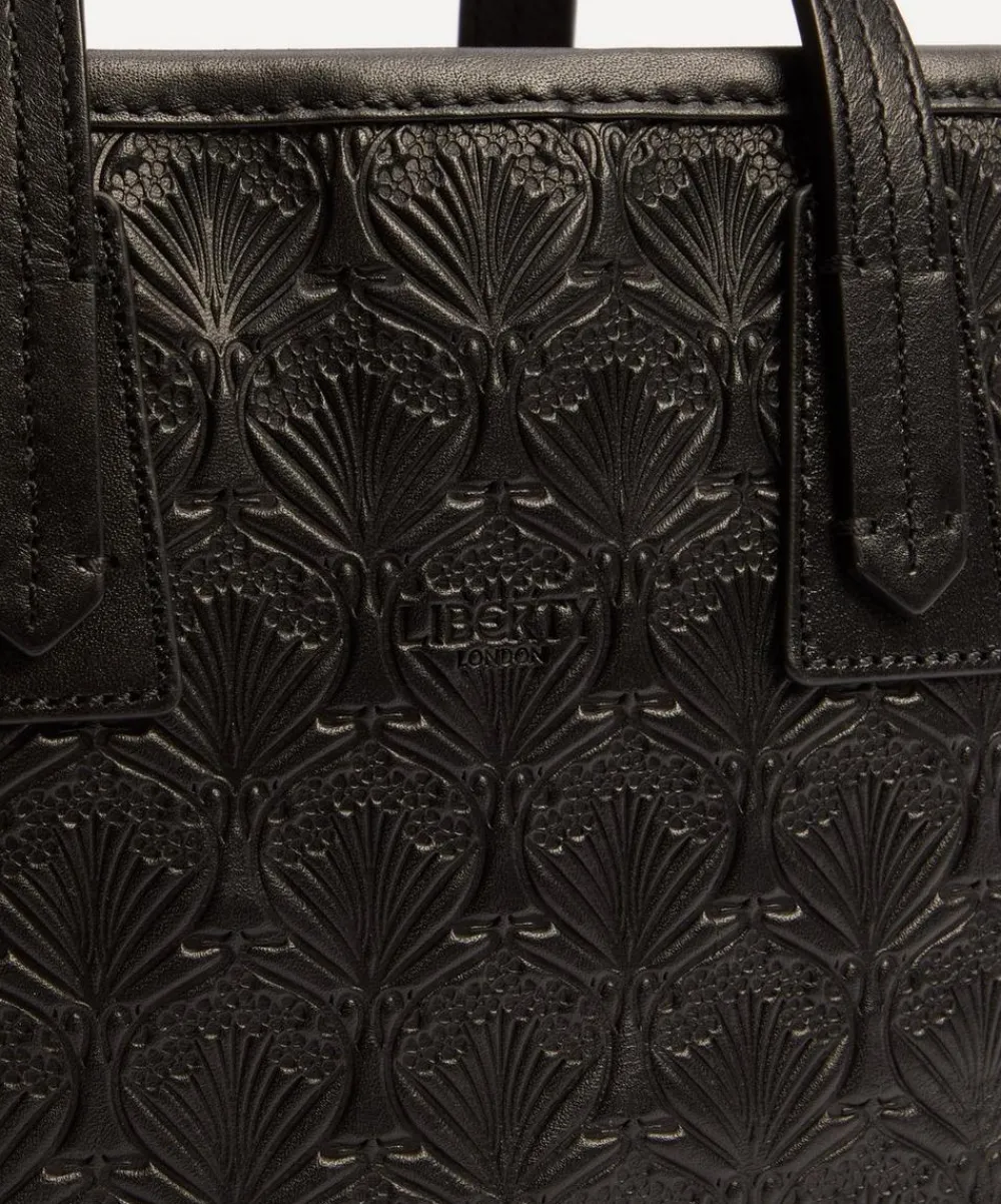 Liberty Bags^Mini Marlborough Cross-Body Tote Bag in Embossed Leather