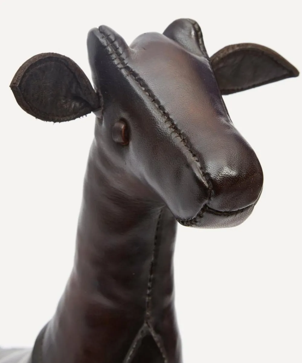 Omersa Footstools & Furniture|Ornaments^Miniature Leather Giraffe