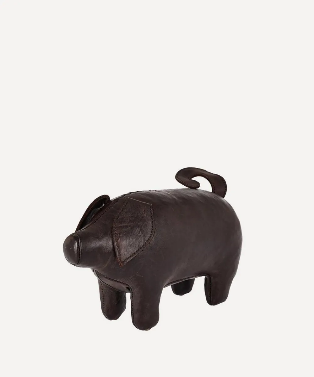 Omersa Footstools & Furniture|Ornaments^Miniature Leather Pig