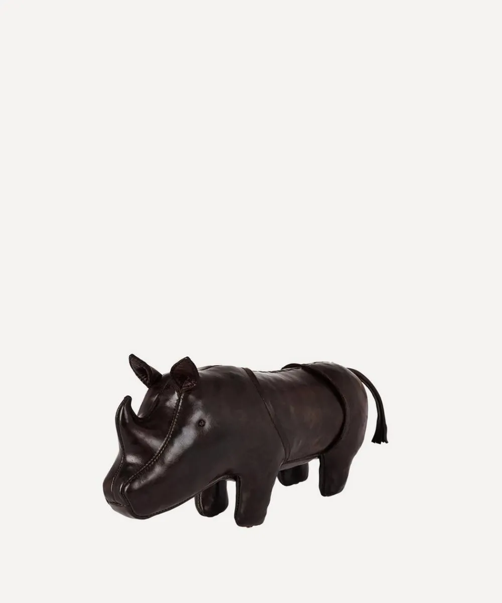Omersa Footstools & Furniture^Miniature Leather Rhinoceros