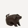 Omersa Footstools & Furniture|Ornaments^Miniature Leather Sitting Pig