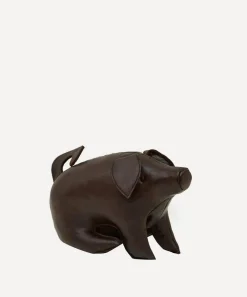 Omersa Footstools & Furniture|Ornaments^Miniature Leather Sitting Pig