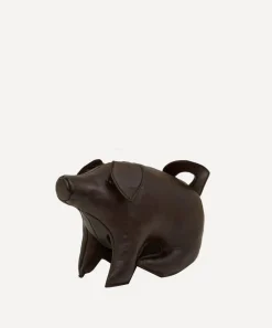 Omersa Footstools & Furniture|Ornaments^Miniature Leather Sitting Pig
