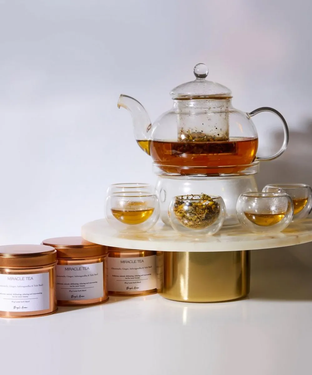 Dimple Amani Wellness^Miracle Tea in Rose Gold Tin