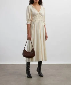 Reformation Dresses^Mireille Cream Midi Dress