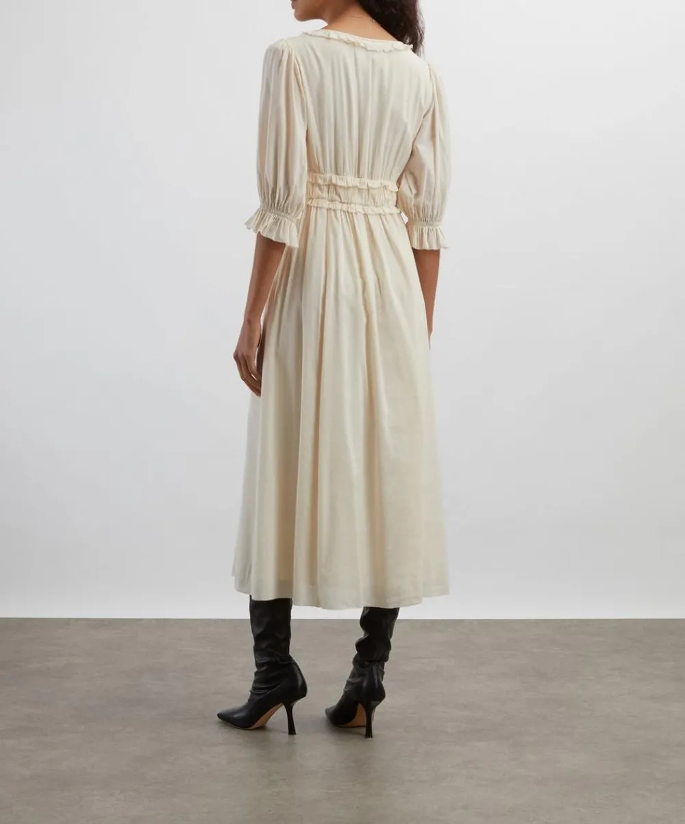 Reformation Dresses^Mireille Cream Midi Dress