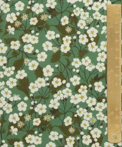 Liberty Interiors Furnishing Fabrics^Mitsi Blossom Cotton in Jade