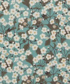 Liberty Interiors Furnishing Fabrics^Mitsi Blossom Cotton in Robins Egg