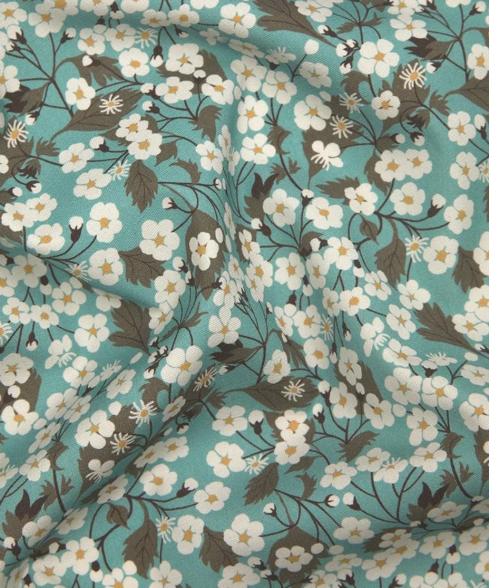 Liberty Interiors Furnishing Fabrics^Mitsi Blossom Cotton in Robins Egg