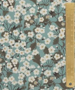 Liberty Interiors Furnishing Fabrics^Mitsi Blossom Cotton in Robins Egg