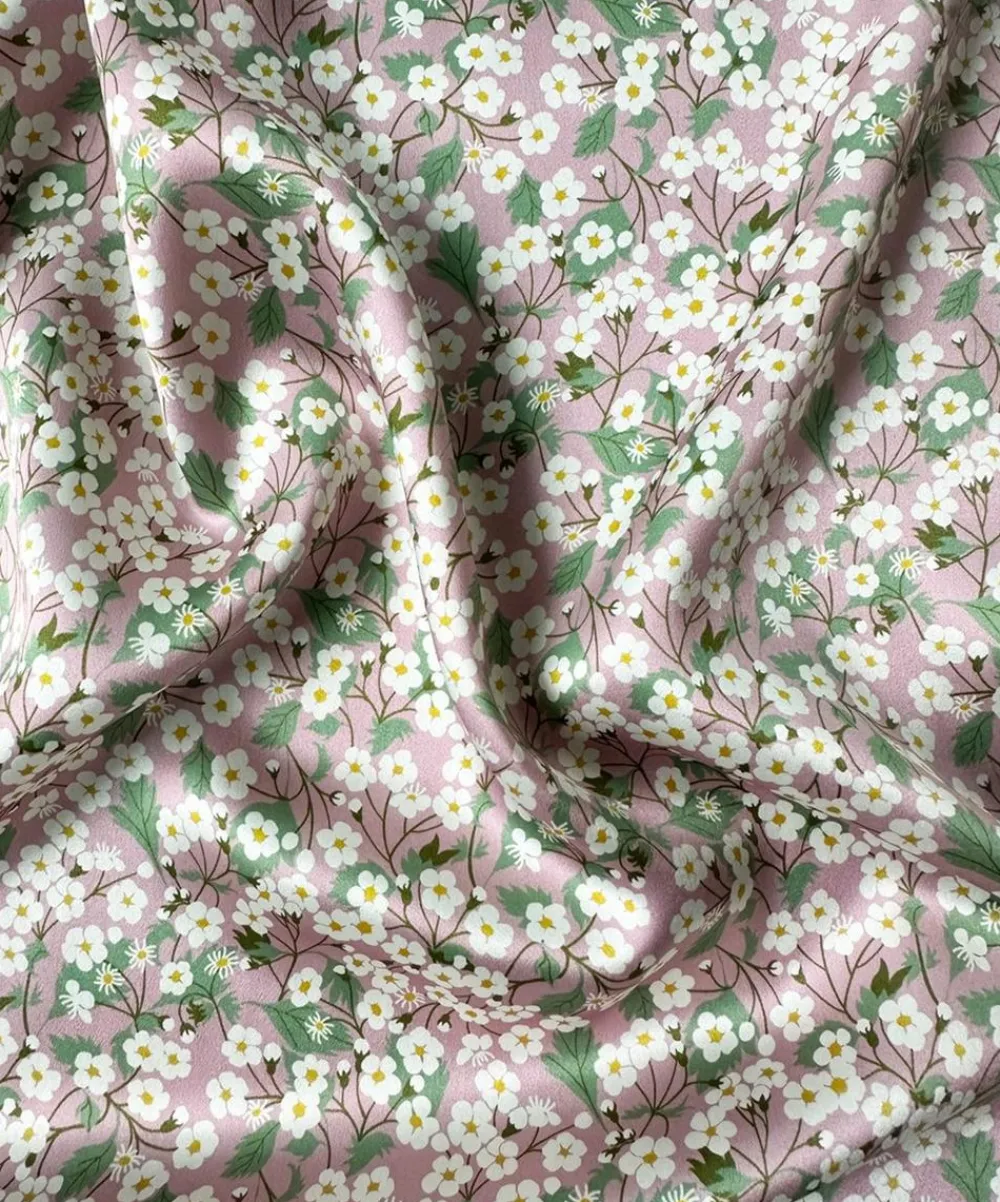 Coco & Wolf Bedding^Mitsi Powder Pink Silk Pillowcases Set of Two
