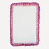 Coco & Wolf Bathroom^Mitsi Valeria Pink Double Ruffle Bathmat 86x53cm